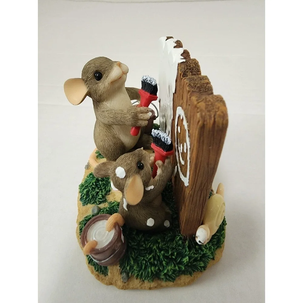 Vintage Charming Tails Daddy's Little Helper 89/376 Mouse Figurine Fitz & Floyd